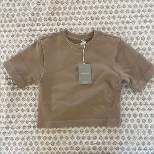 Everlane seamless crop tee